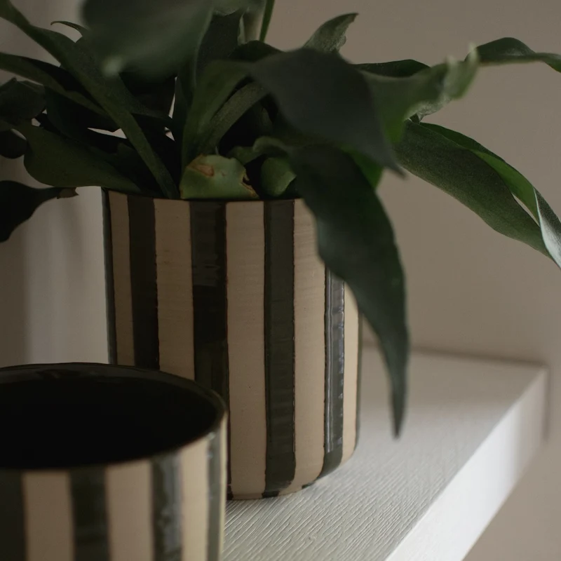 Flowerpot Line Bowl, grün
