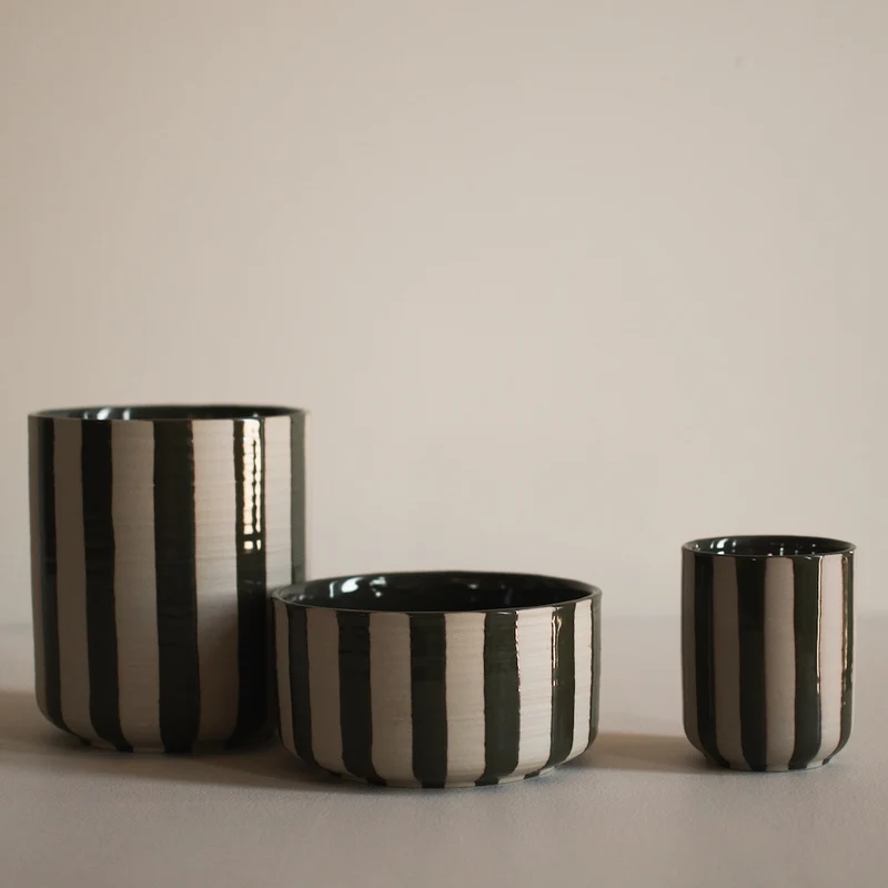 Flowerpot Line Bowl, grün