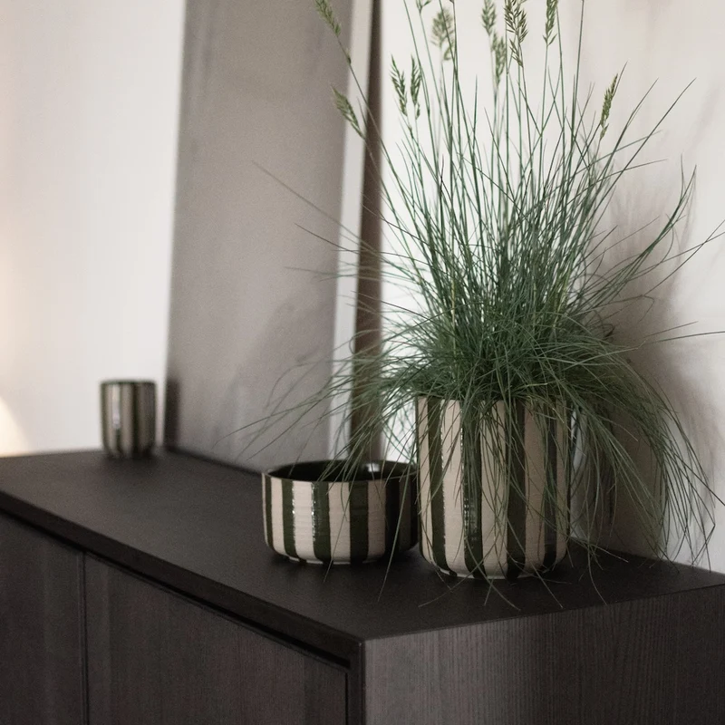 Flowerpot Line Bowl, grün