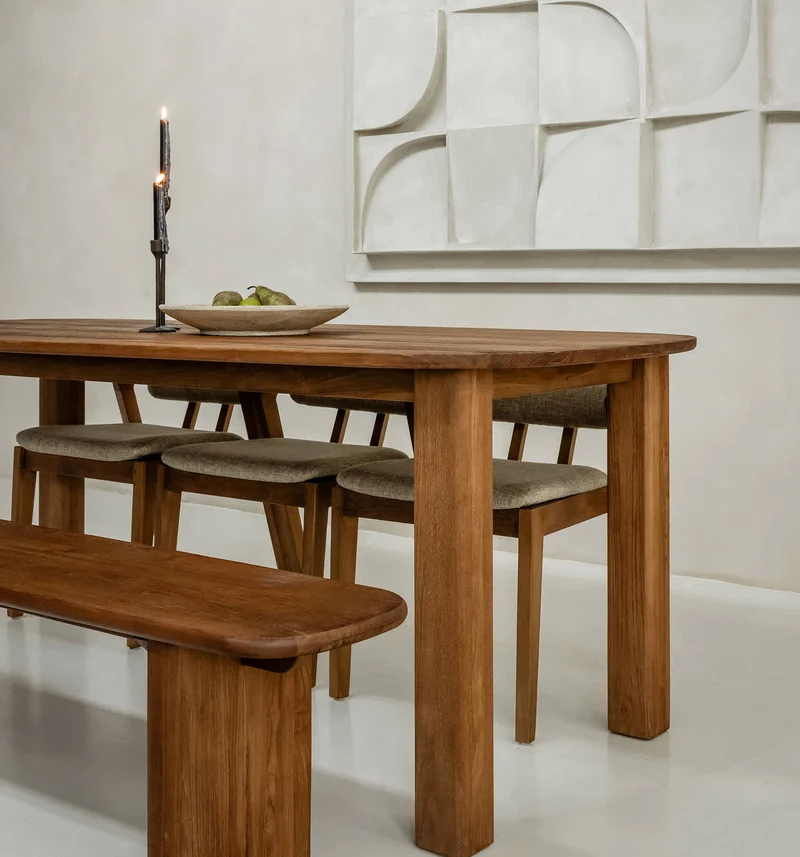 Massivholztisch Teak Thea