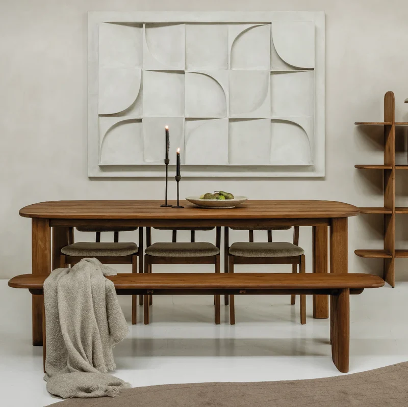 Massivholztisch Teak Thea