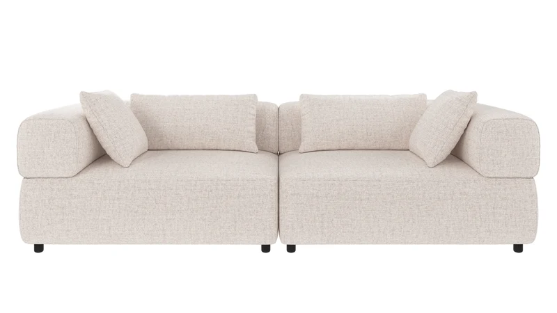 Lounge Sofa Nero 3-Sitzer, hell-beige