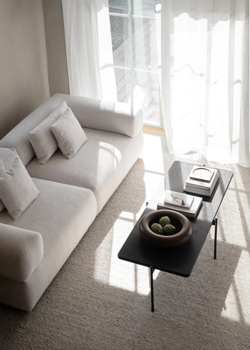 Lounge Sofa Nero 3-Sitzer, hell-beige
