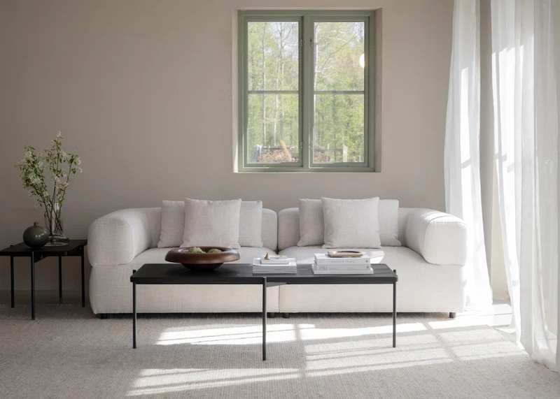 Lounge Sofa Nero 3-Sitzer, hell-beige