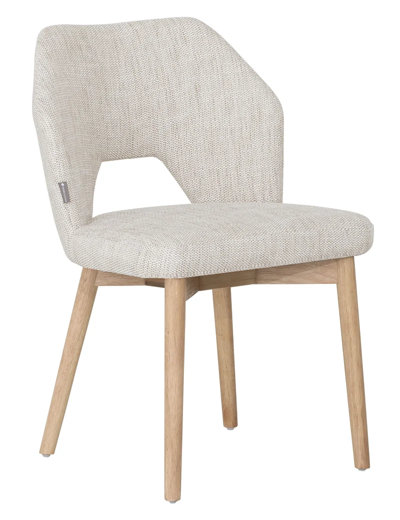 Polsterstuhl Fara beige, Eiche