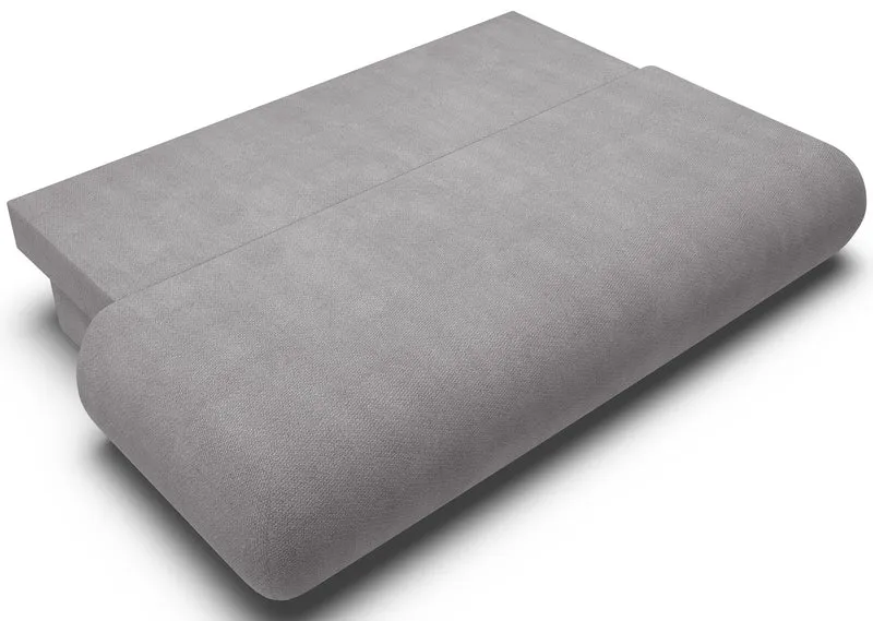 Dreisitziges ausklappbares Sofa Armone in grauem Chenille