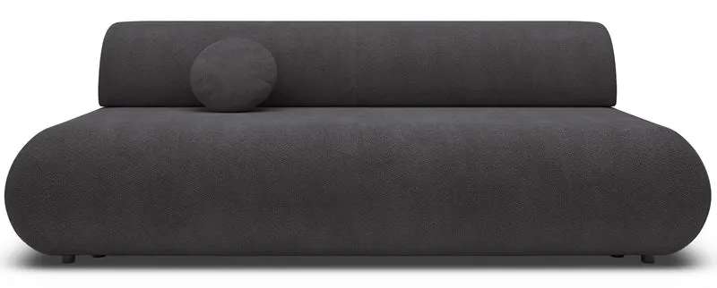 Dreisitziges ausklappbares Sofa Armone in Graphit Chenille
