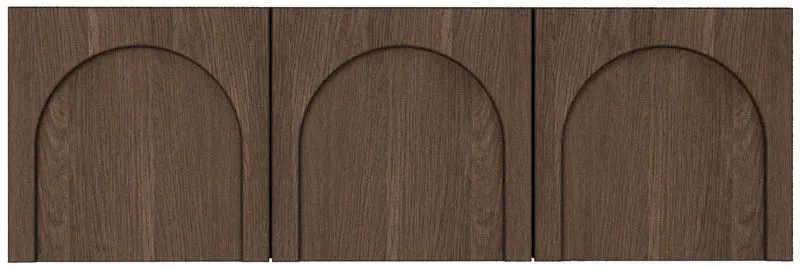 Drehtüriger TV-Schrank Arkadia mit gefrästen Fronten 150 cm Dunin-Eiche