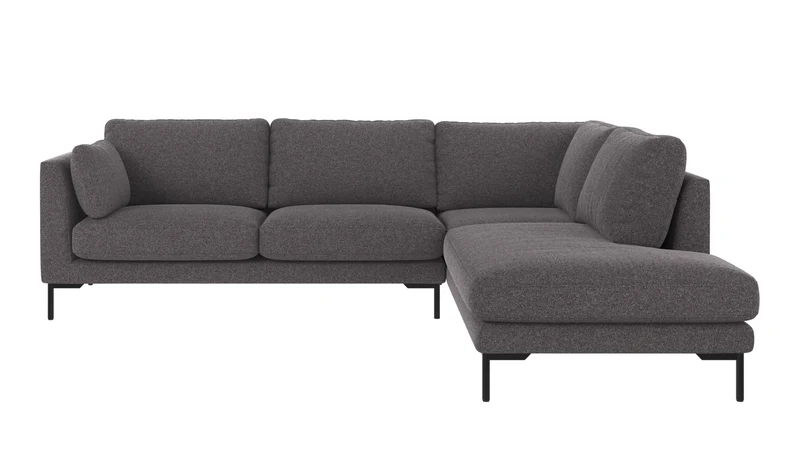 Ecksofa Corwin 5-Sitzer, anthrazit