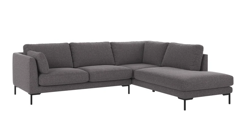 Ecksofa Corwin 5-Sitzer, anthrazit