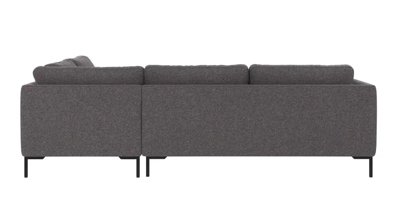 Ecksofa Corwin 5-Sitzer, anthrazit