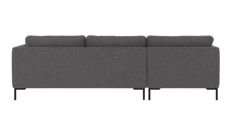 Ecksofa Corwin 3-Sitzer, anthrazit