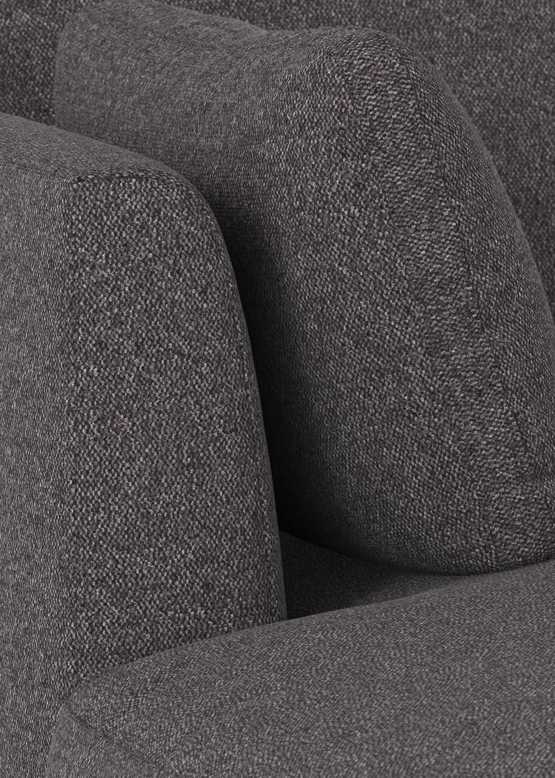 Ecksofa Corwin 3-Sitzer, anthrazit