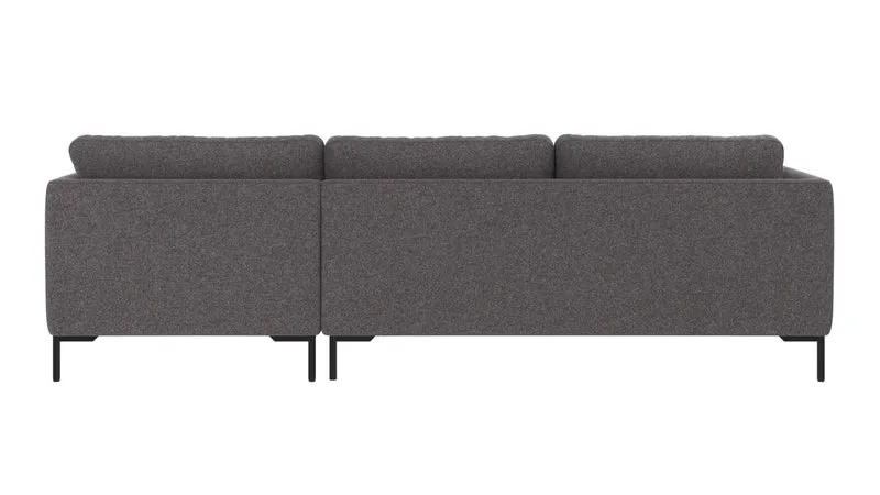Ecksofa Corwin 3-Sitzer, anthrazit