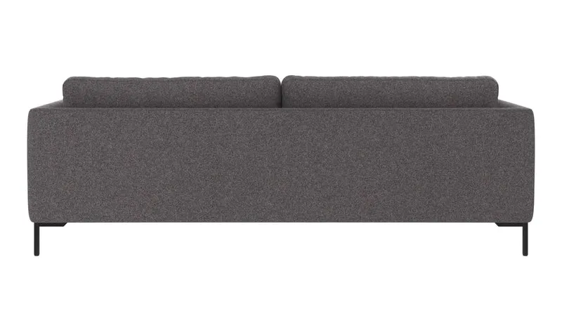Lounge Sofa Corwin 3-Sitzer, anthrazit
