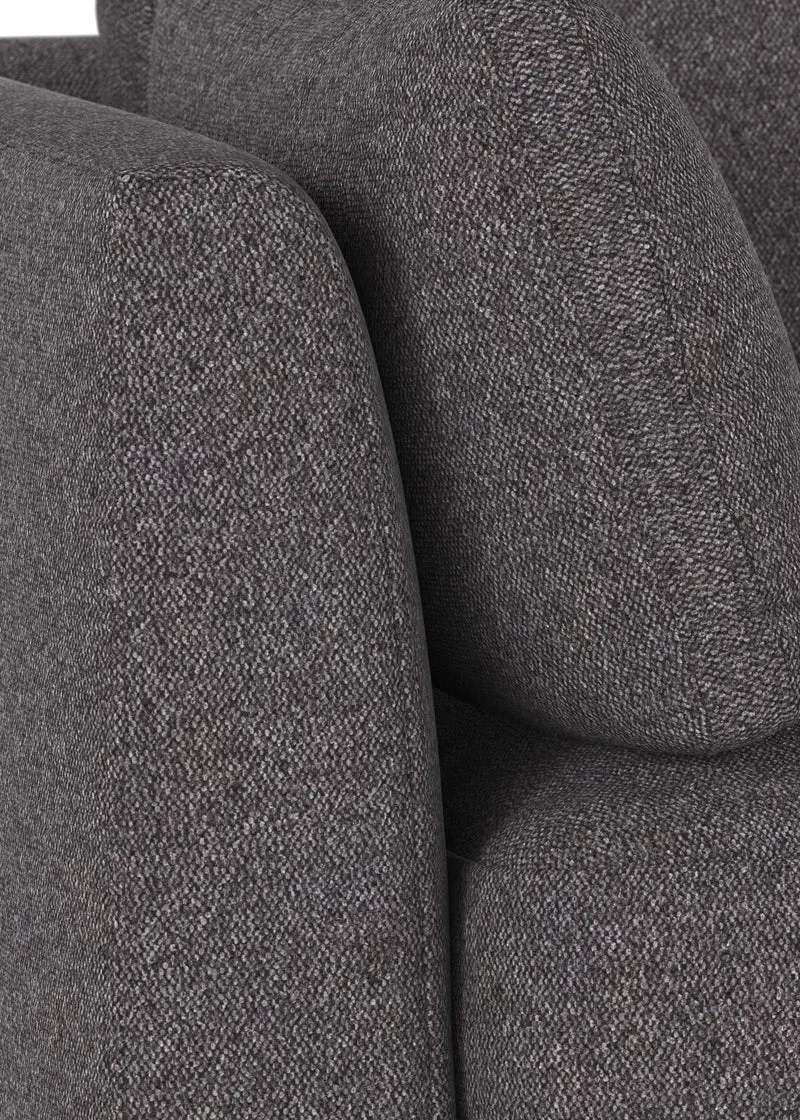 Lounge Sofa Corwin 3-Sitzer, anthrazit