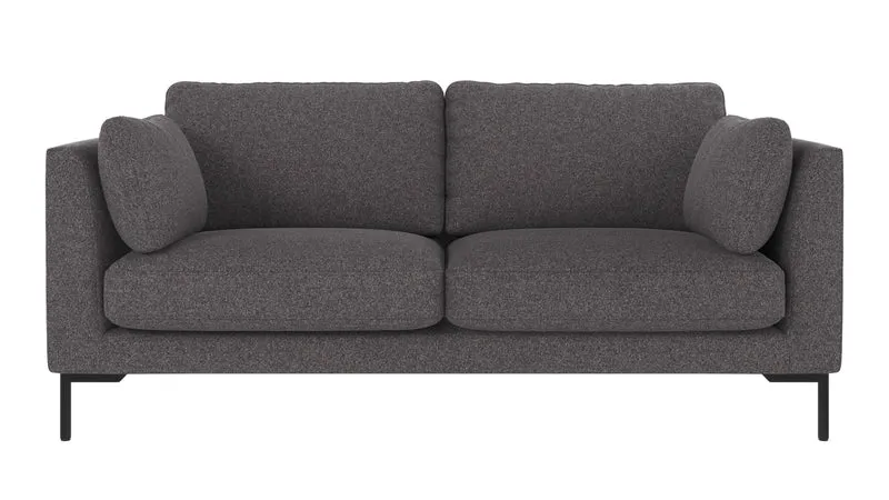Lounge Sofa Corwin 2,5-Sitzer, anthrazit