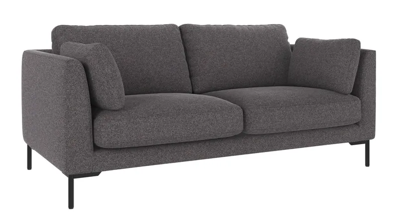 Lounge Sofa Corwin 2,5-Sitzer, anthrazit