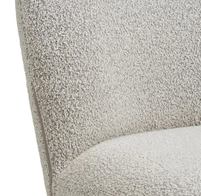 Polsterstuhl Boucle, sandfarben