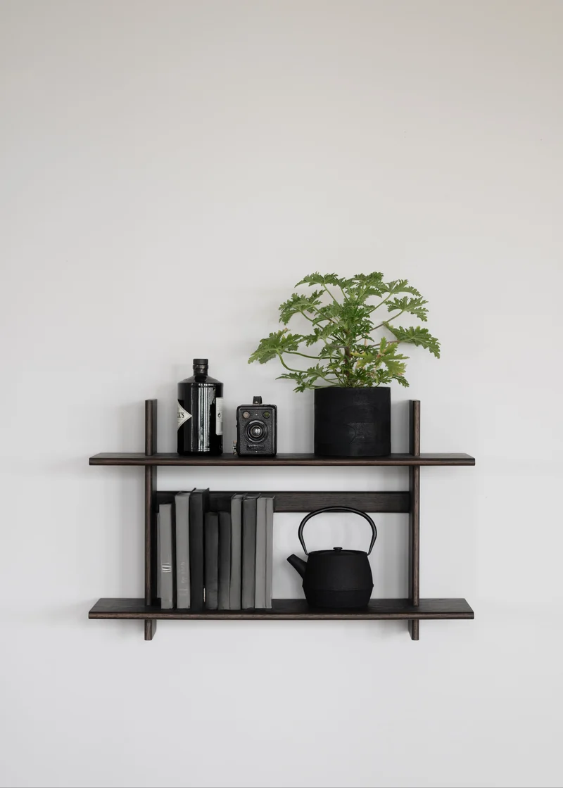 Wandregal, Eiche braun