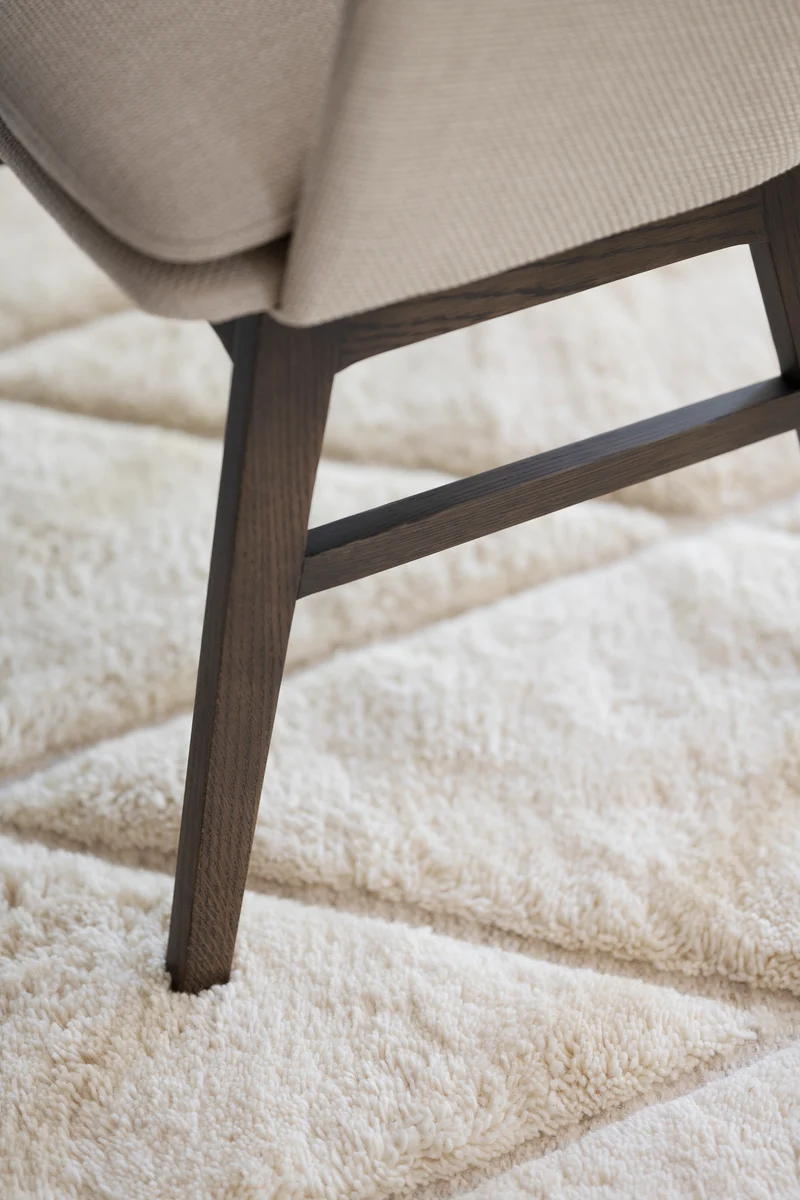Polsterstuhl Oia, beige | Eiche braun