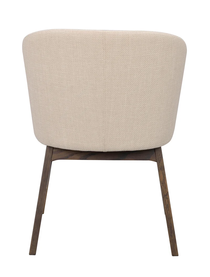Polsterstuhl Oia, beige | Eiche braun