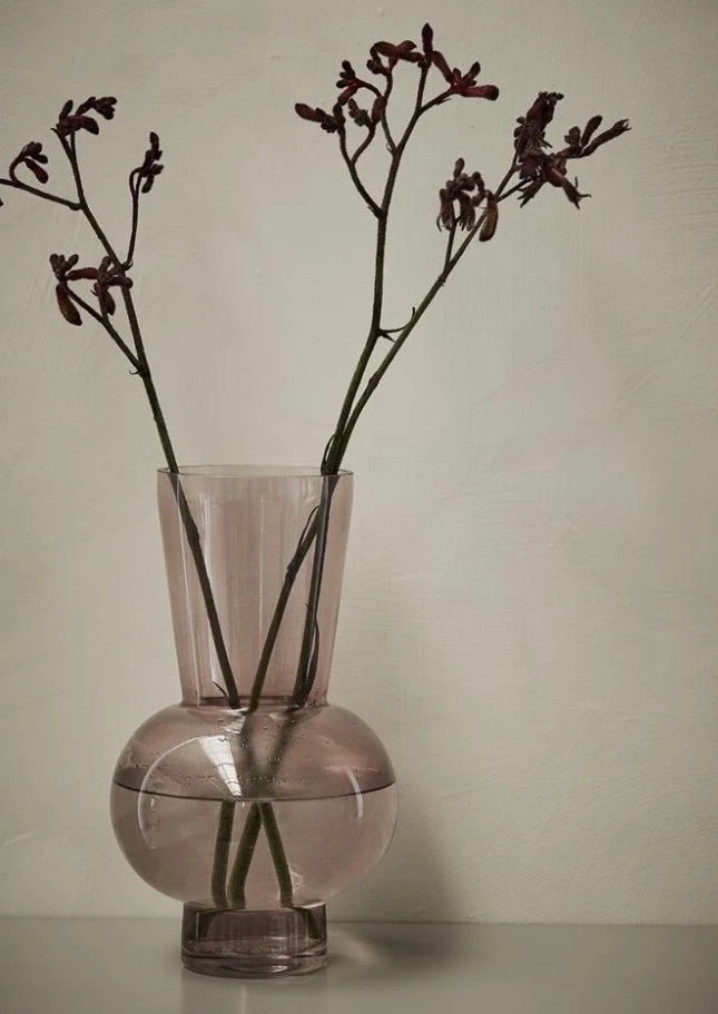 Glasvase Hedria, rose