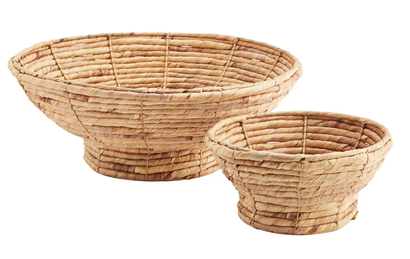 2er Set Schale, natur