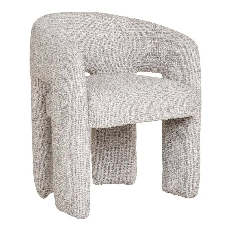 Polsterstuhl, grau-beige