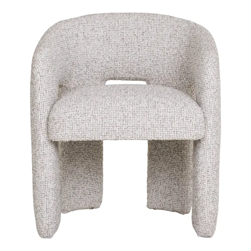 Polsterstuhl, grau-beige
