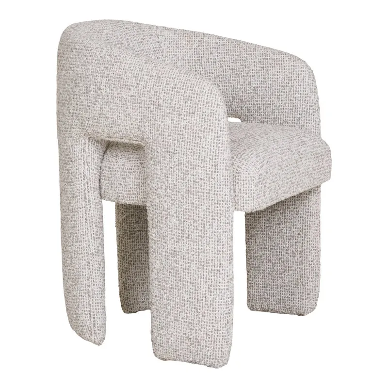 Polsterstuhl, grau-beige