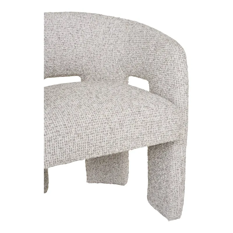 Polsterstuhl, grau-beige