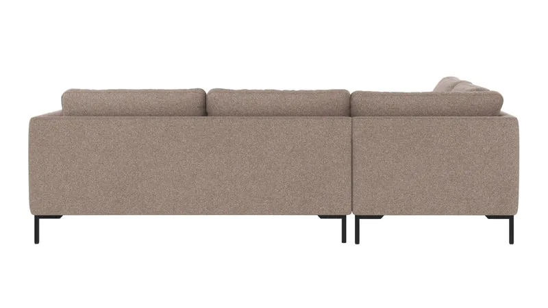 Ecksofa Corwin 5-Sitzer, braun