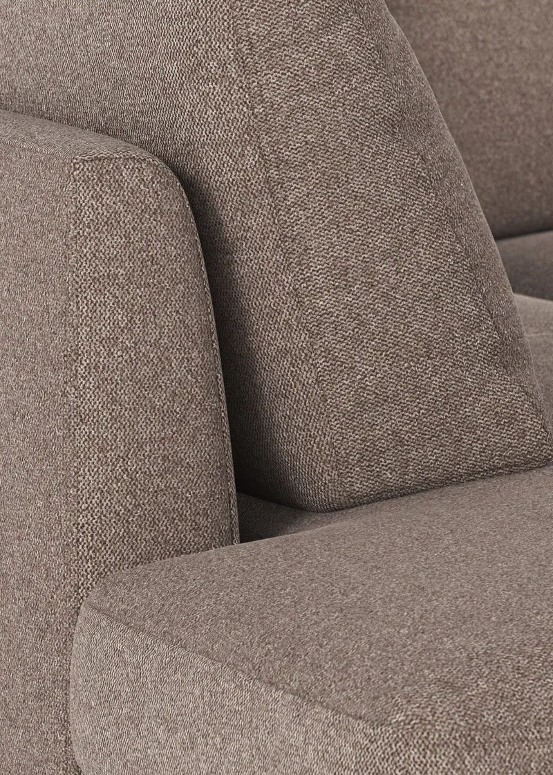 Ecksofa Corwin 5-Sitzer, braun