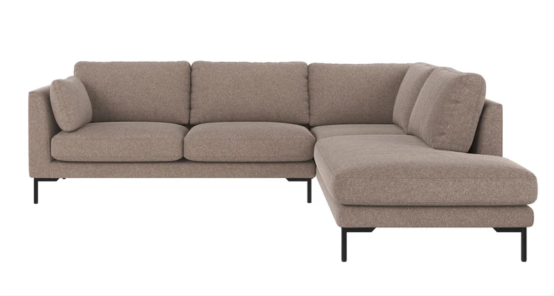 Ecksofa Corwin 5-Sitzer, braun