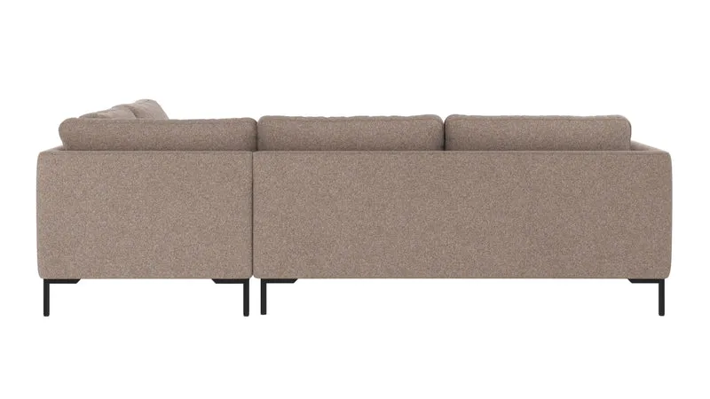 Ecksofa Corwin 5-Sitzer, braun