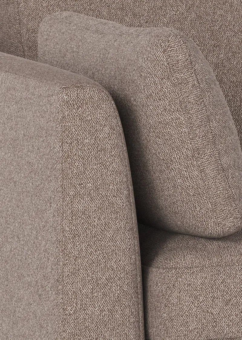 Ecksofa Corwin 5-Sitzer, braun