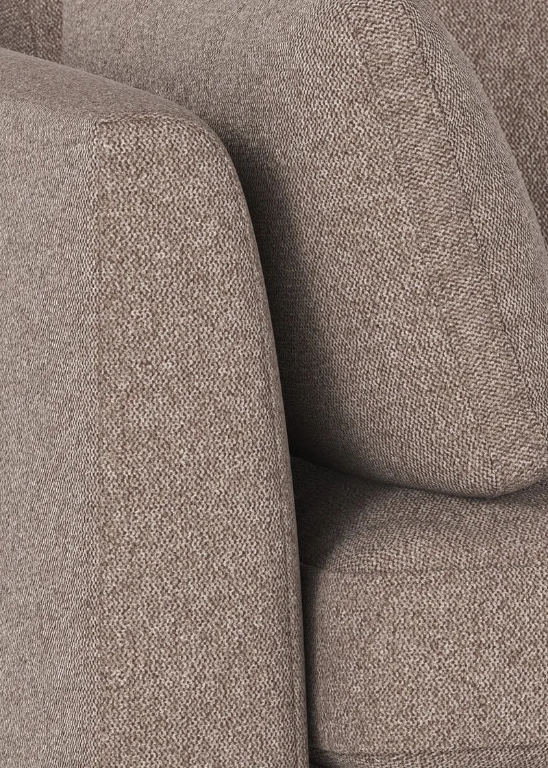 Ecksofa Corwin 3-Sitzer, braun