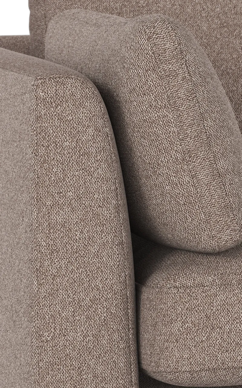 Lounge Sofa Corwin 3-Sitzer, braun