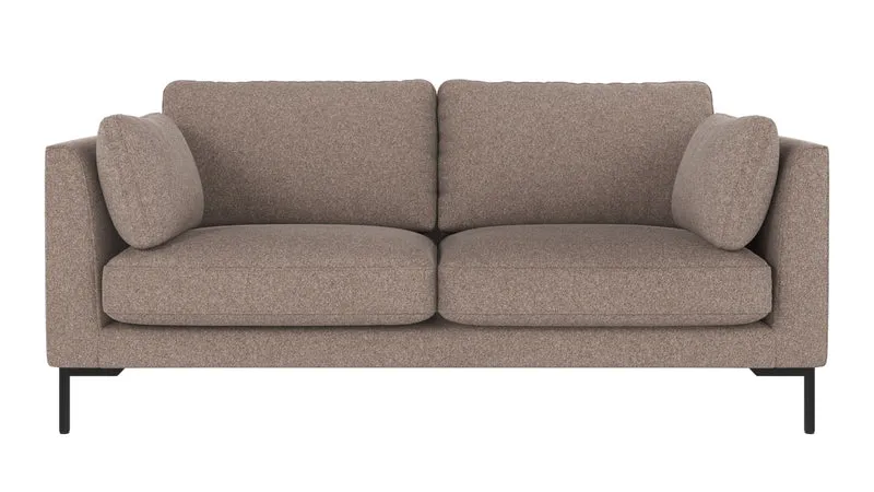 Lounge Sofa Corwin 2,5-Sitzer, braun