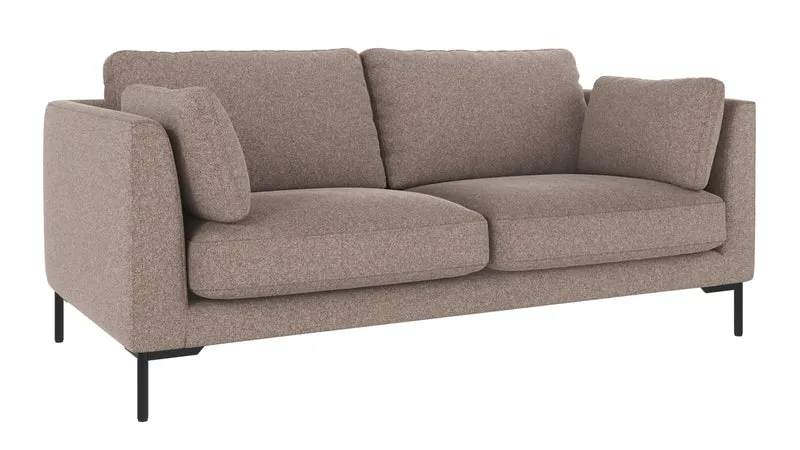 Lounge Sofa Corwin 2,5-Sitzer, braun