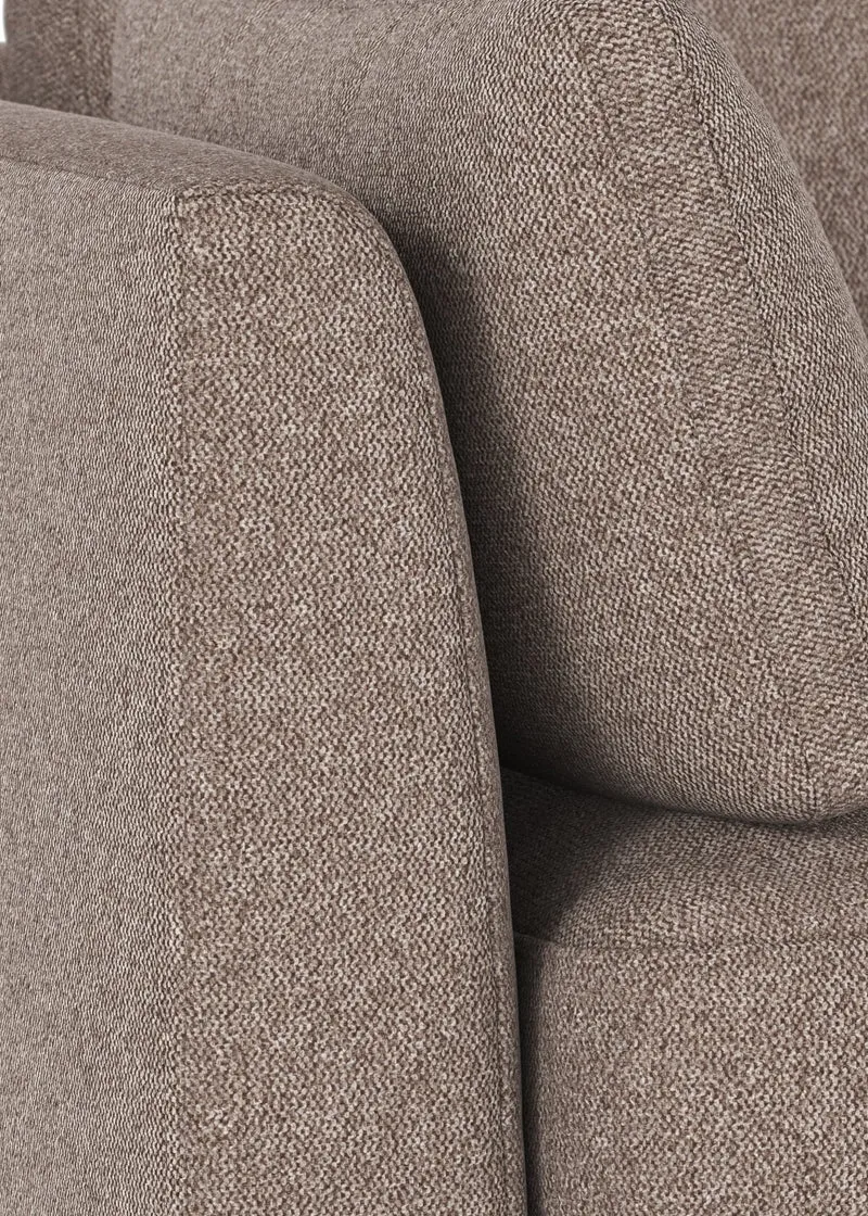 Lounge Sofa Corwin 2,5-Sitzer, braun