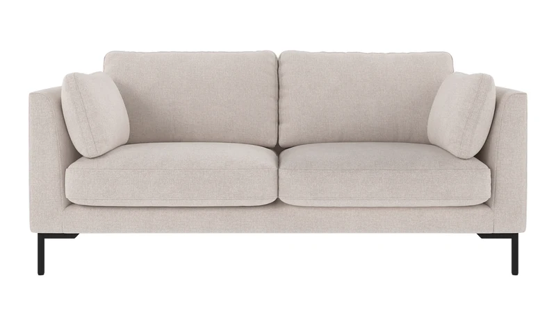 Lounge Sofa Corwin 2,5-Sitzer, hell-beige