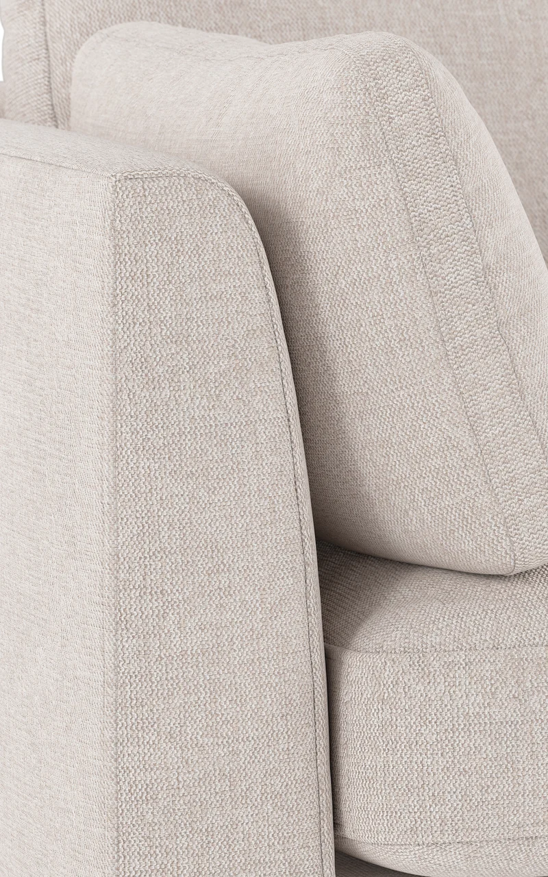Lounge Sofa Corwin 2,5-Sitzer, hell-beige