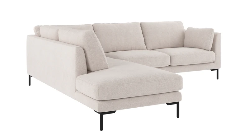 Ecksofa Corwin 5-Sitzer, hell-beige