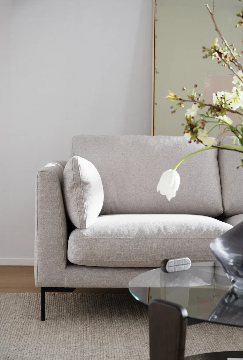 Ecksofa Corwin 5-Sitzer, hell-beige