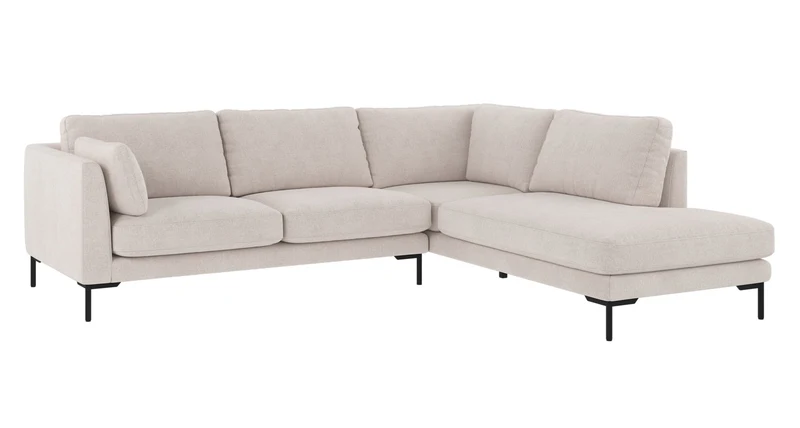 Ecksofa Corwin 5-Sitzer, hell-beige