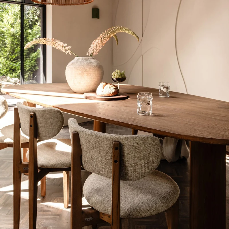 Esszimmerstuhl Mila, grau-beige
