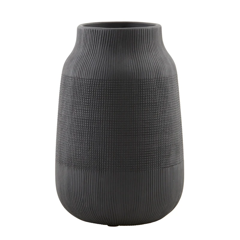 Keramikvase Talia, schwarz