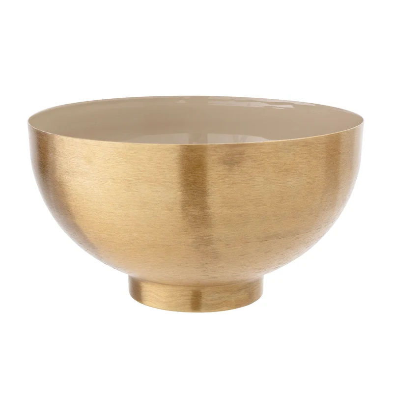 Metallschale, gold/braun